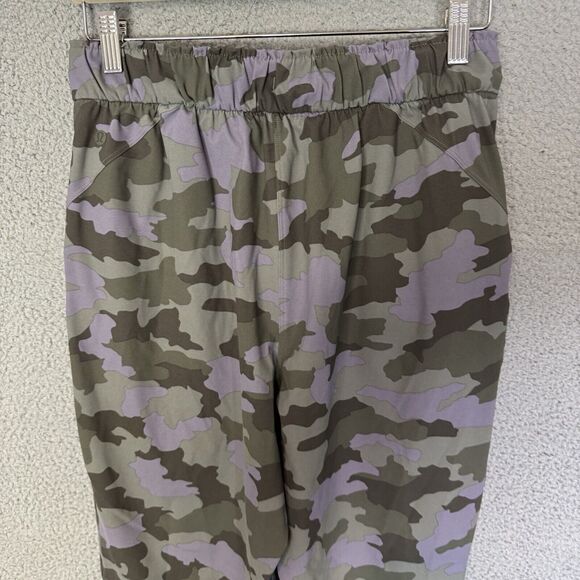 Lululemon Keep Moving Pants Womens 8 Green Camo High-Rise 7/8 Stretch - Picture 7 of 9